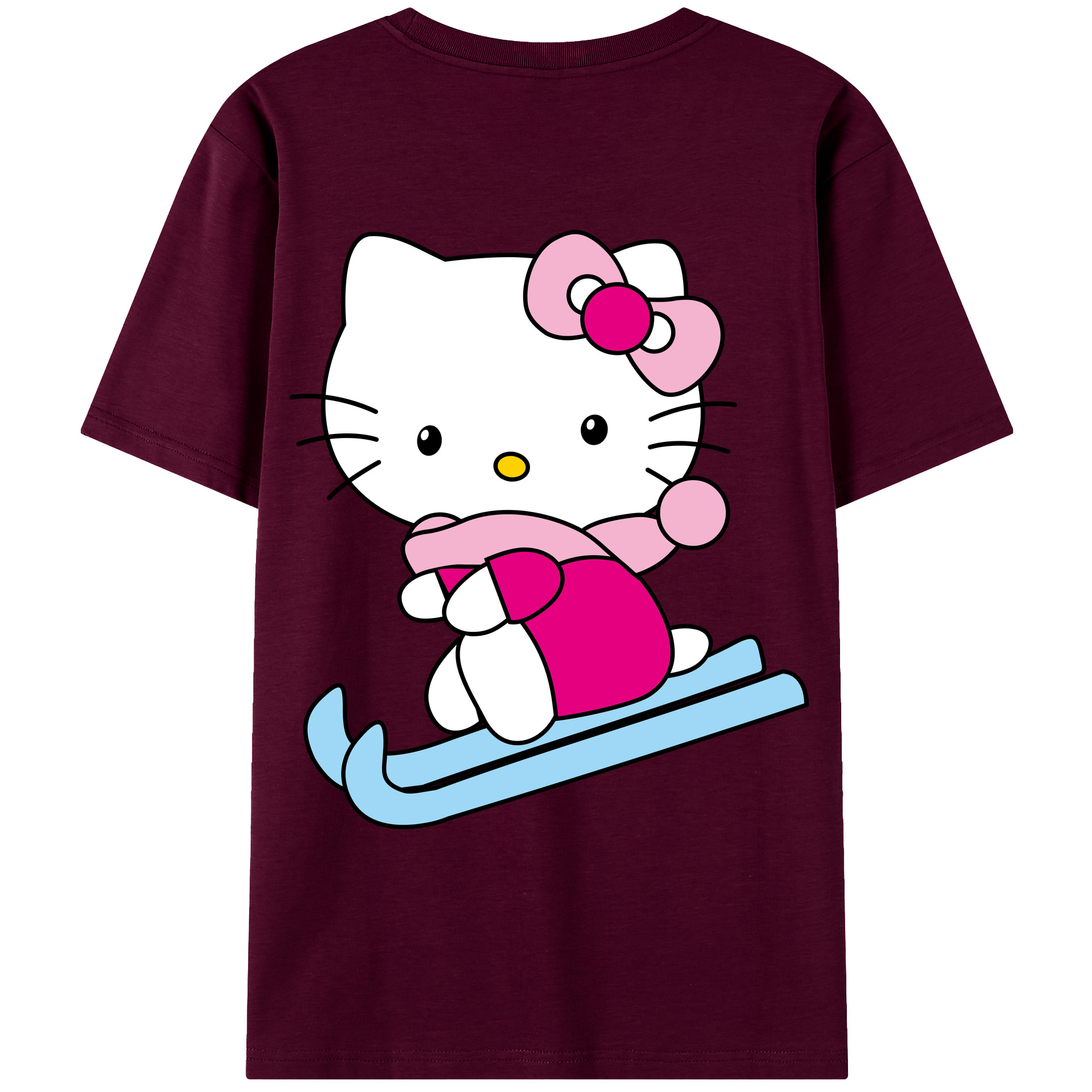 （画像用） Hello Kitty ハローキティ レディース半袖Tシャツ(バックプリント)